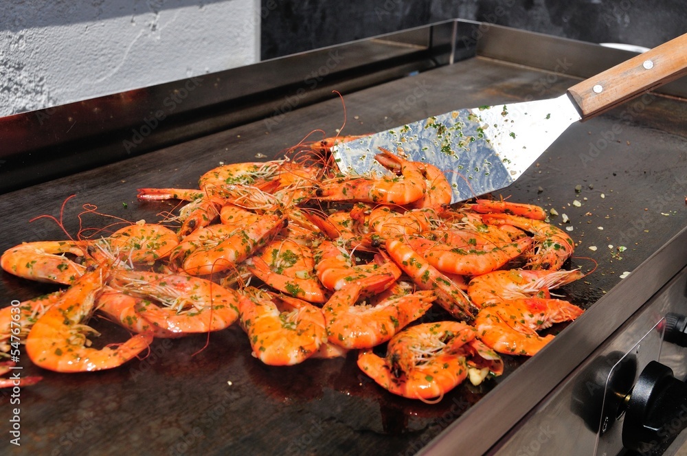 Gambas à la plancha