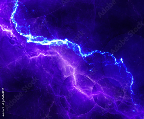 blue abstract lightning