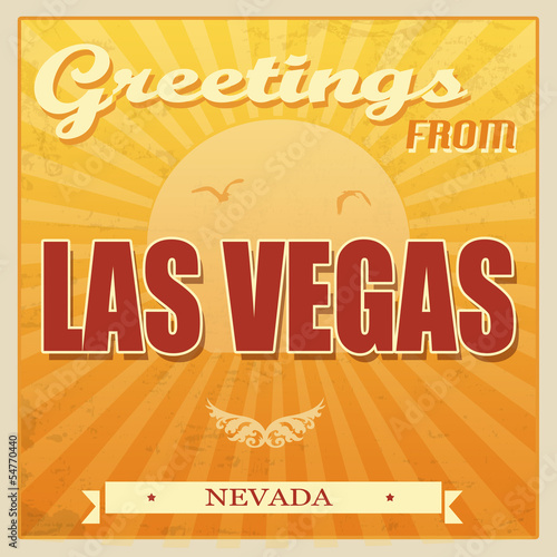 Photography Vintage Las Vegas, Nevada poster