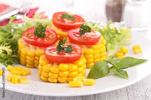 corn and tomato