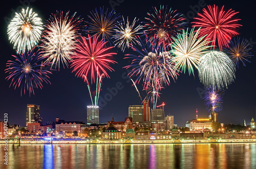 Feuerwerk in Hamburg