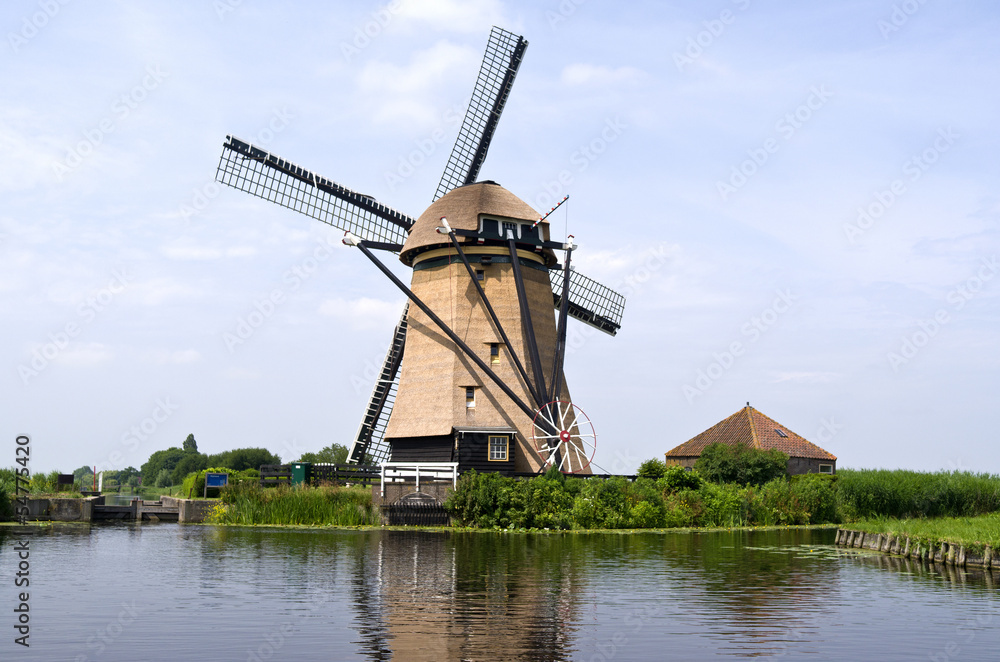 Fototapeta premium Rietveldse mill in The Netherlands.