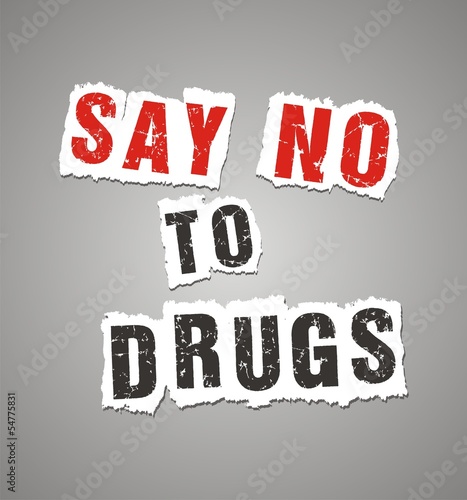 say no to drugs poster