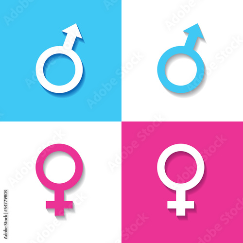 Male and female symbol stock vector
