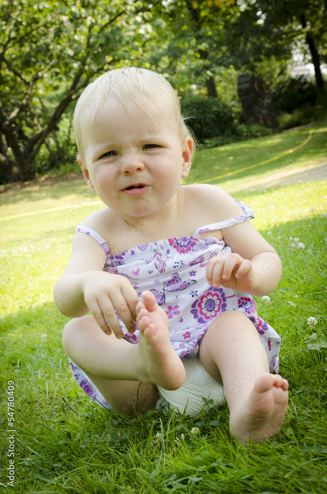 Kleines Mädchen ist unzufrieden