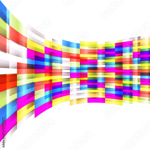 abstract wavy squares perspective background