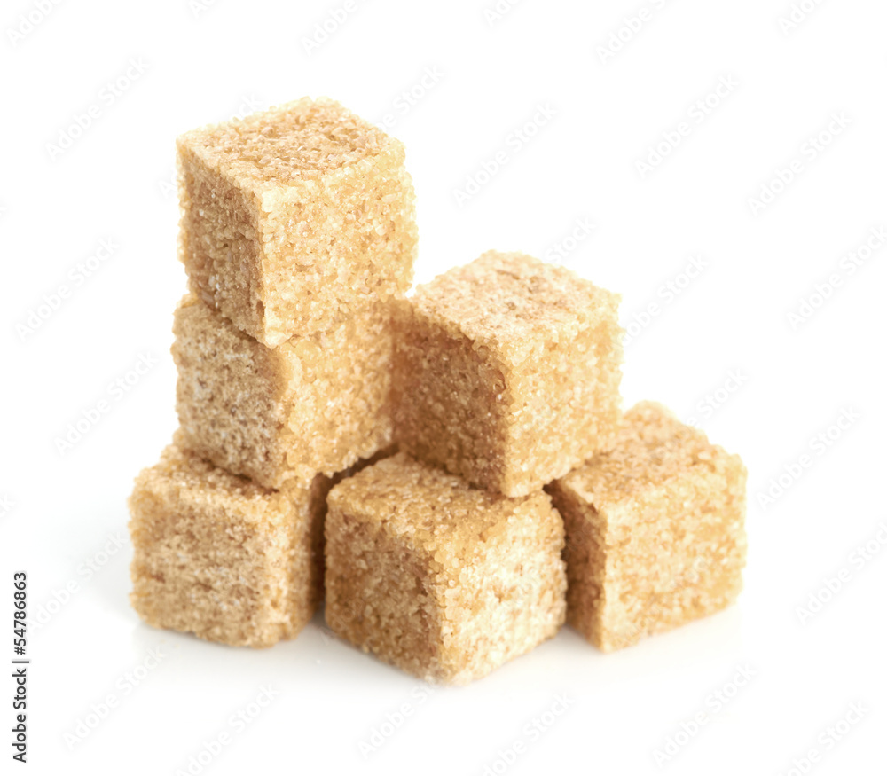 Brown cane sugar cubes Brown cane sugar cubes