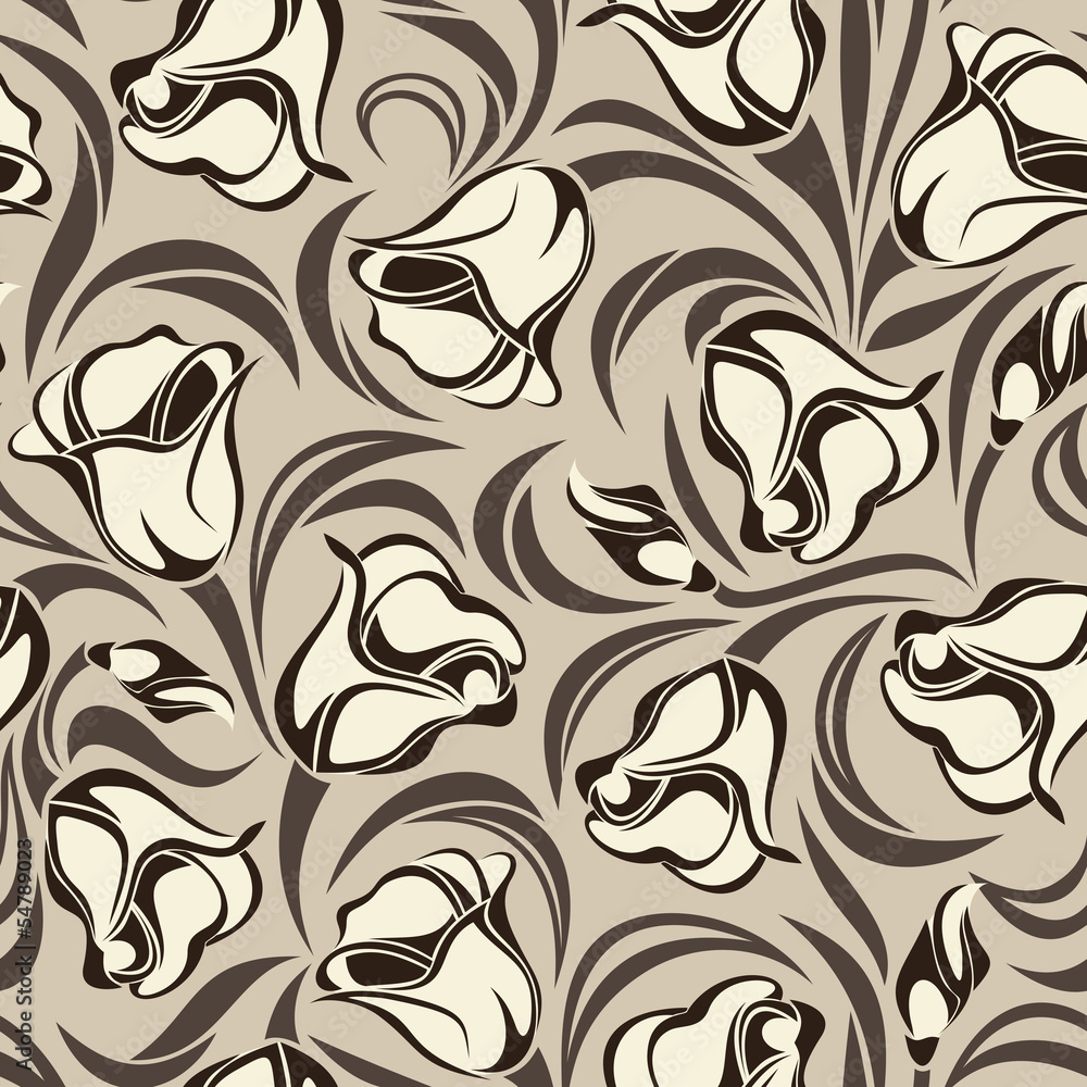 Floral seamless pattern. Vector illustration. Floral seamless pattern. Vector illustration.