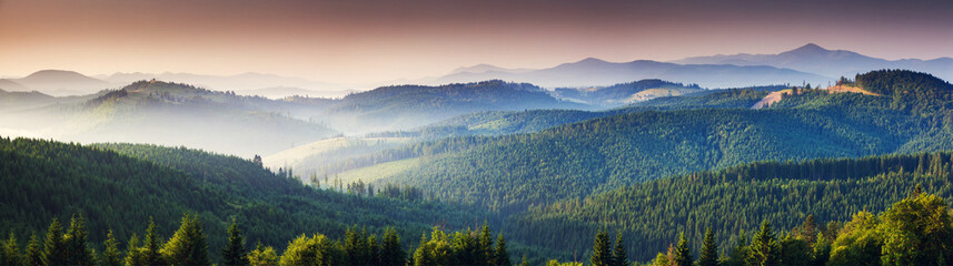 Papier peint photo Pantone 2025 Mocha Mousse mountains landscape  © Leonid Tit