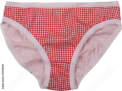 Fotografie Cotton panties isolated on white background