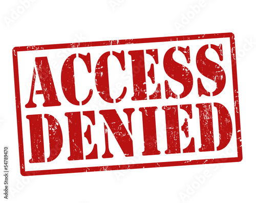 Access denied stamp