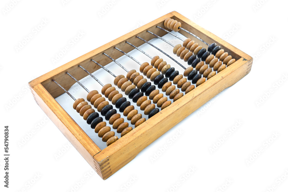 Old wooden abacus