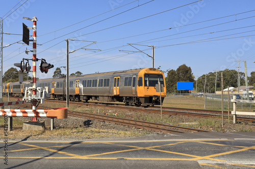 Railway crossing in Brisbane
