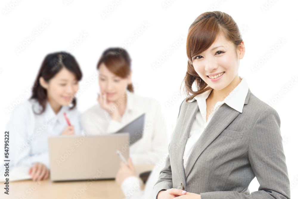 Beautiful asian business women isolated on white background Beautiful asian business women isolated on white background