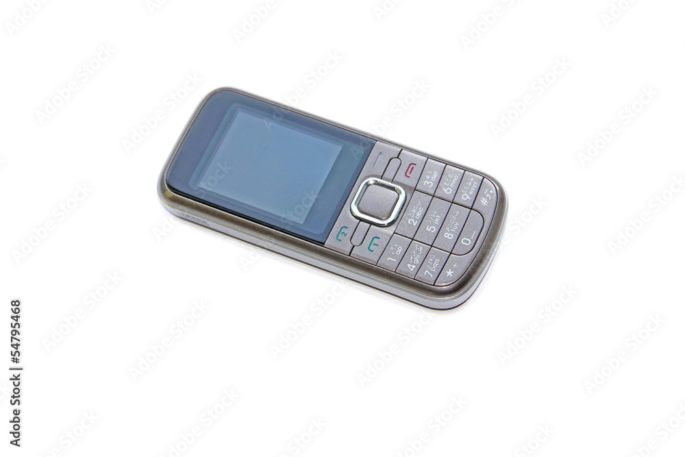 Mobile phone on a white background Mobile phone on a white background