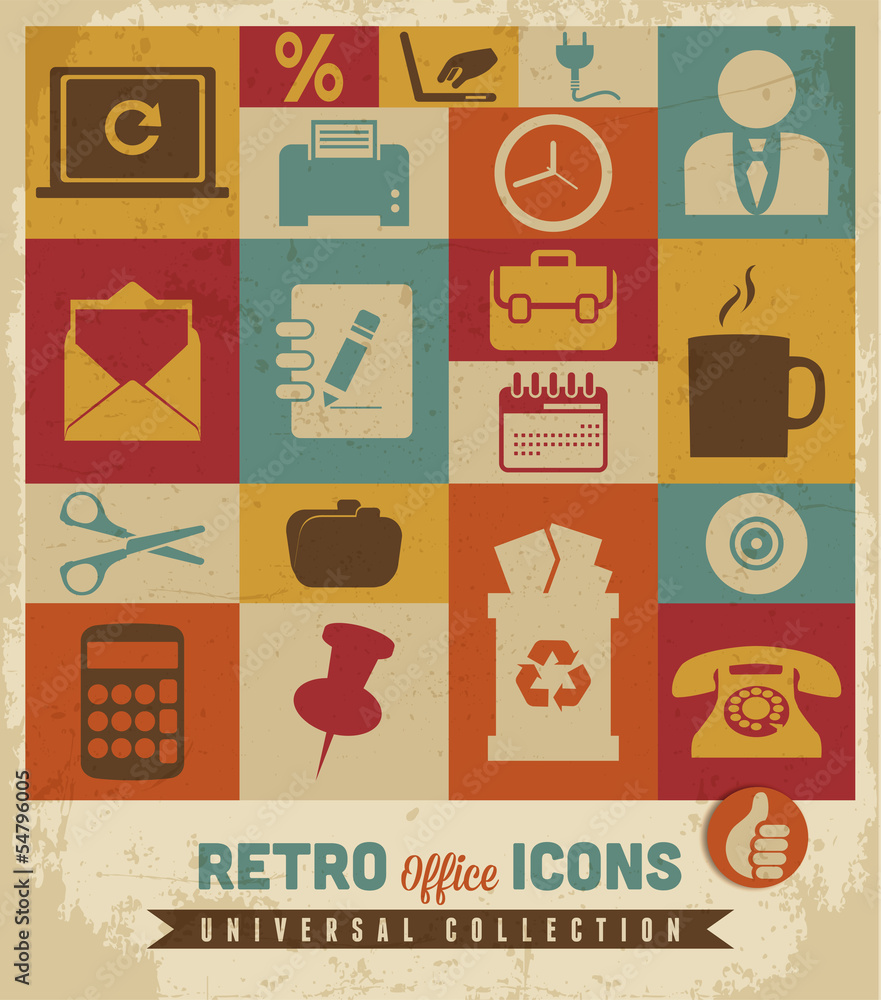 Office icons set.Vector Office icons set.Vector