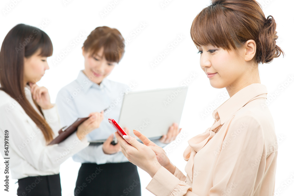 Beautiful asian business women isolated on white background Beautiful asian business women isolated on white background