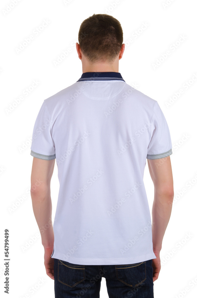 Male t-shirt isolated on the white background Male t-shirt isolated on the white background