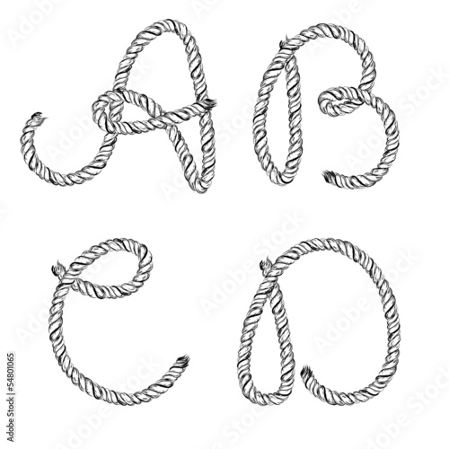 Ropes lettering