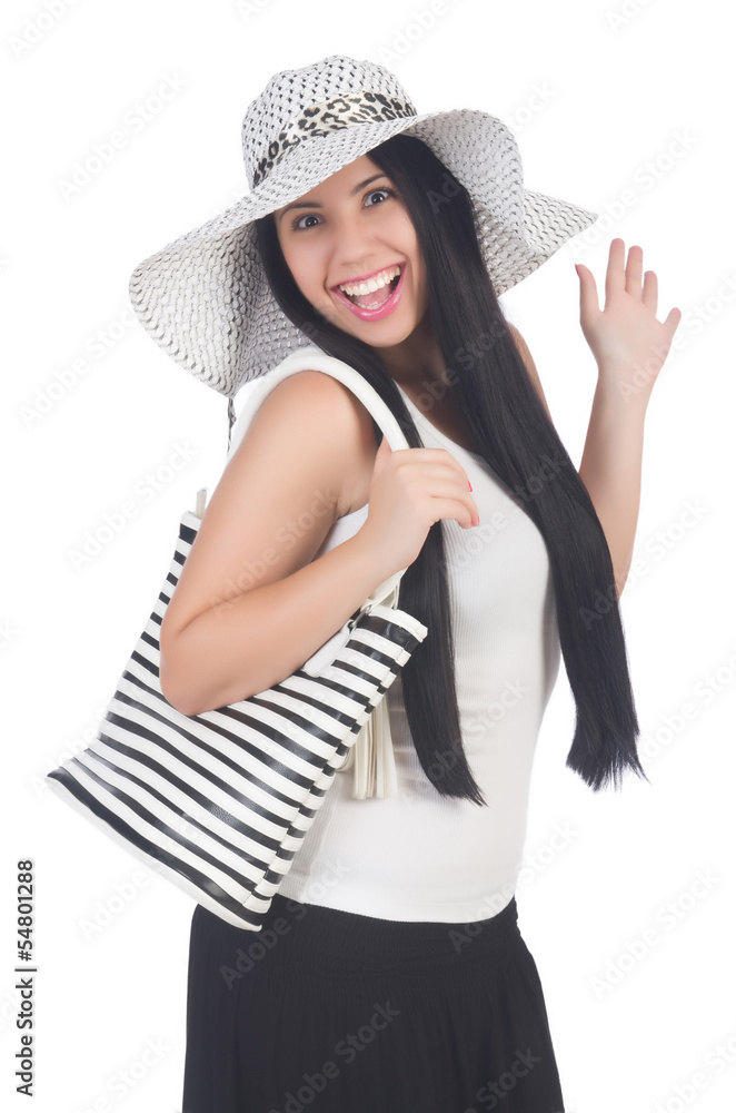 Young woman preparing for vacation Young woman preparing for vacation