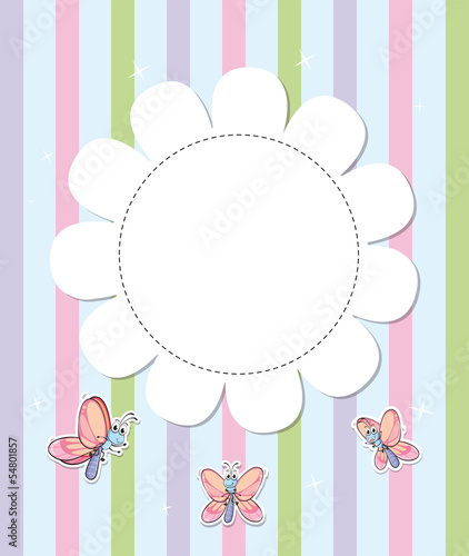 A stationery with three butterflies