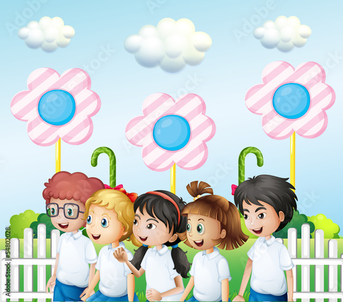 Children in the garden