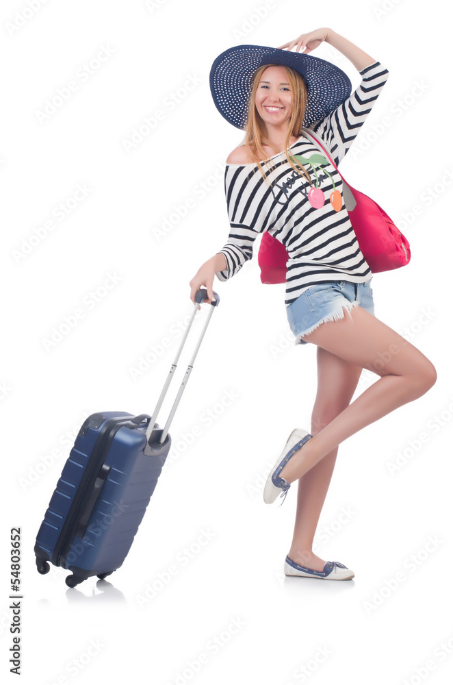 Young woman preparing for vacation Young woman preparing for vacation