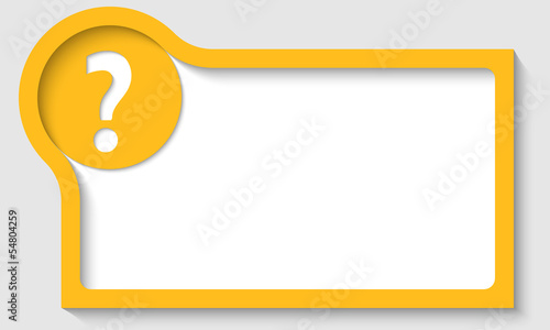 yellow text frame