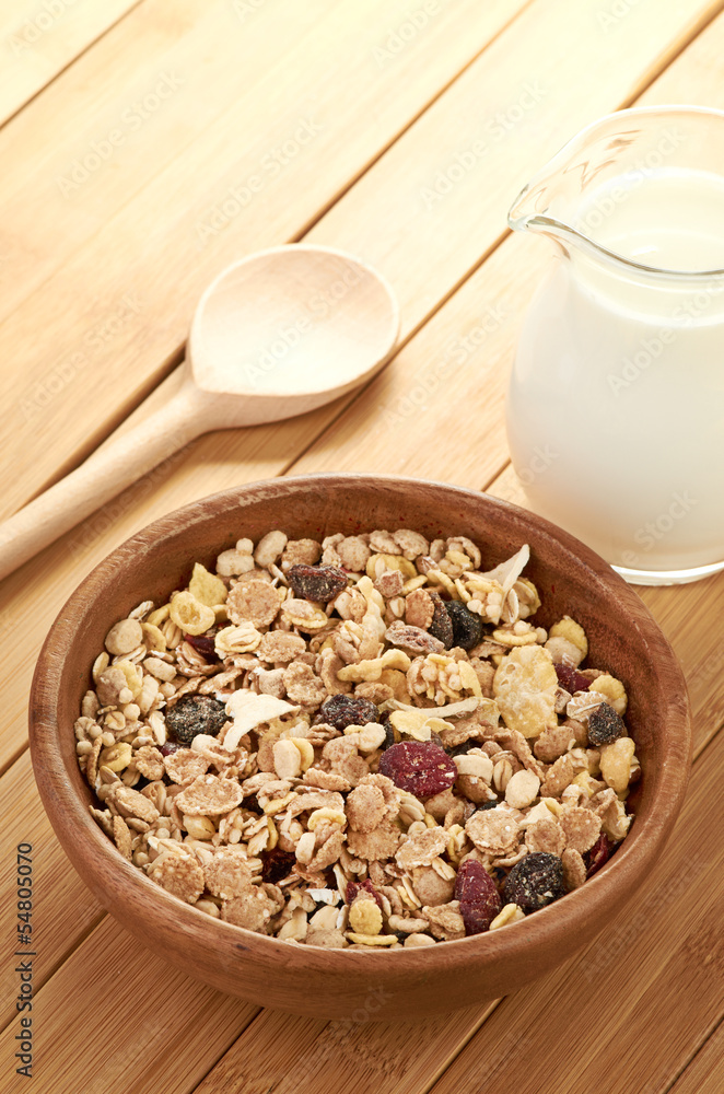 Plate with raw oatmeal on wooden table. Plate with raw oatmeal on wooden table.