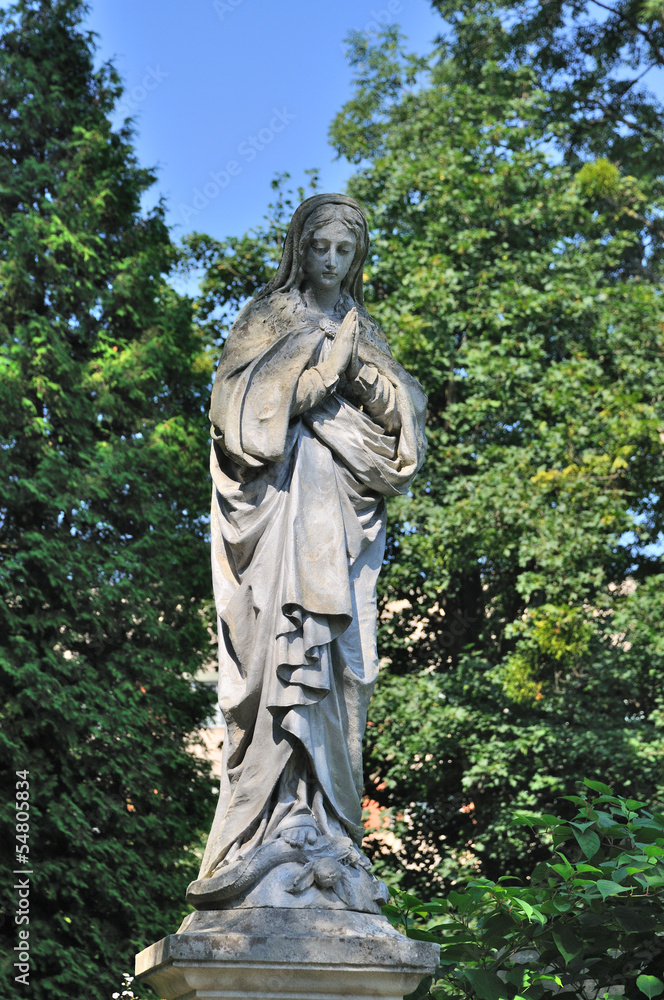 Old statue in Lychakiv Cemetery in Lviv, Ukraine Old statue in Lychakiv Cemetery in Lviv, Ukraine