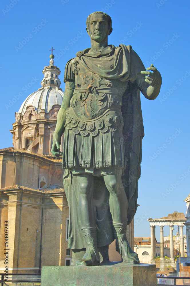 Fototapeta premium Roman emperor Augustus Caesar statue. Rome