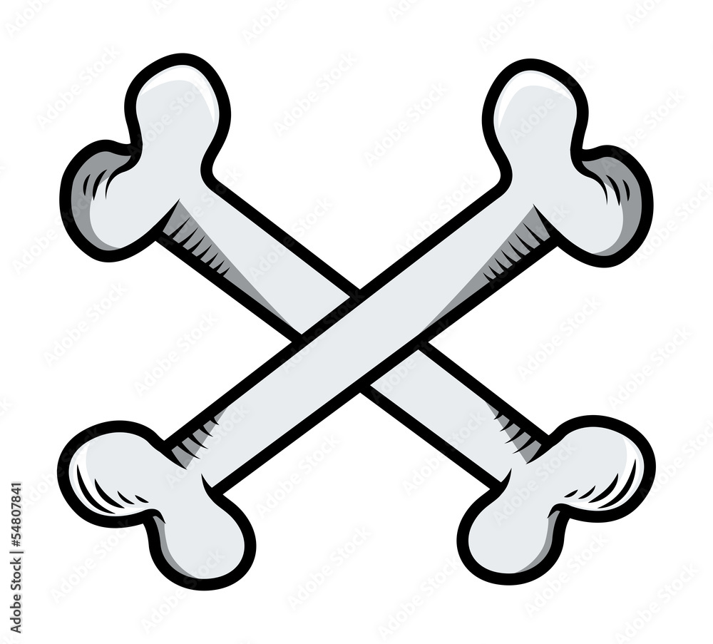 Crossed Bones - Vector Illustration Crossed Bones - Vector Illustration