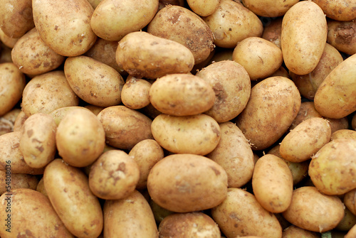 Potatoes, raw vegetables food