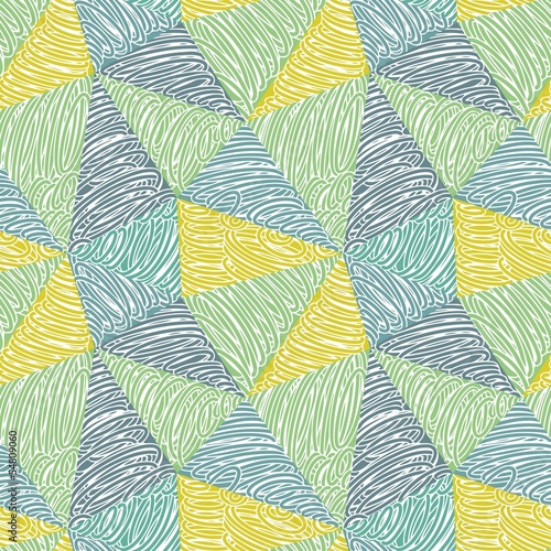 Seamless abstract doodle pattern © OlgaLIS