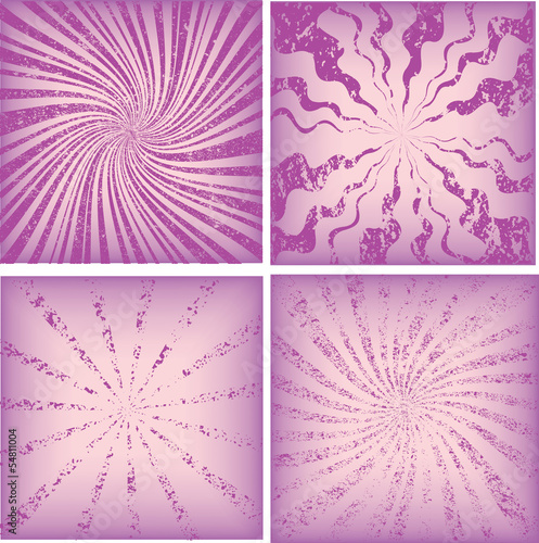 Grunge set stripe. Vector illustration.