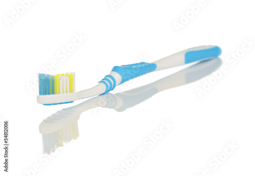 Blue and White Toothbrush