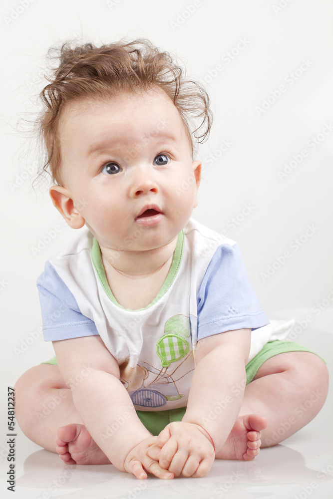 African American 6 month old infant baby Stock Photo | Adobe Stock