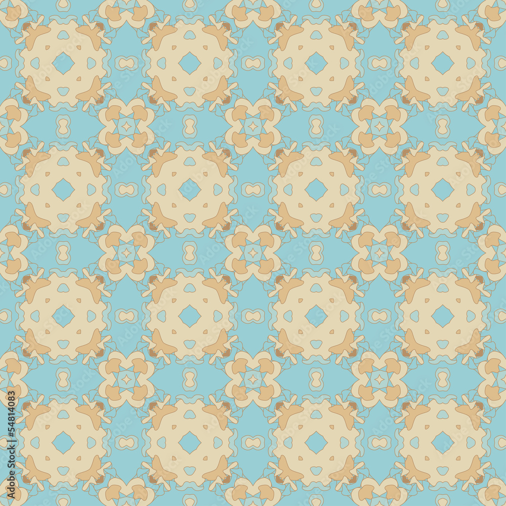 Seamless Colorful Retro Pattern Background