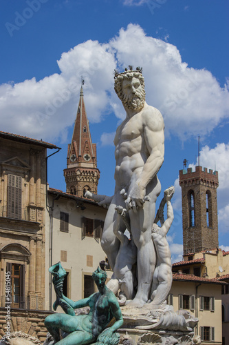 Firenze, statua del Nettuno