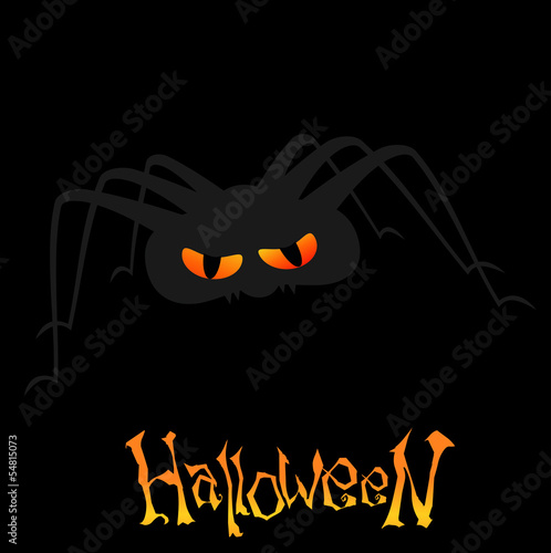 Силуэт паука на halloween