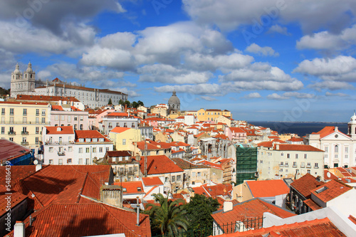 Rooftops of Alfama, Lisbon, Portugal