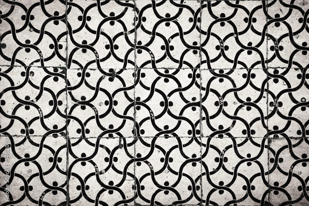 Naklejka premium grunge background with oriental ornaments .