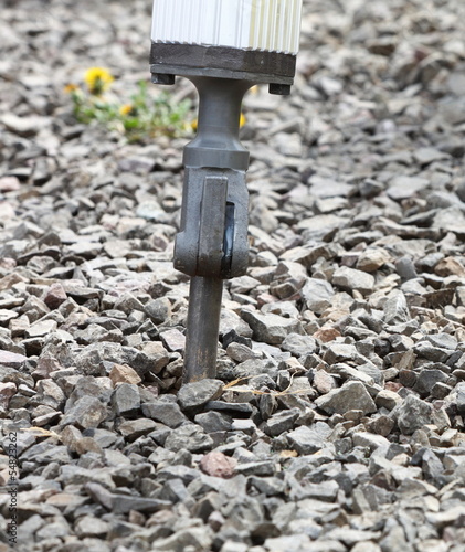 hydraulic arm of jackhammer pneumatic drill