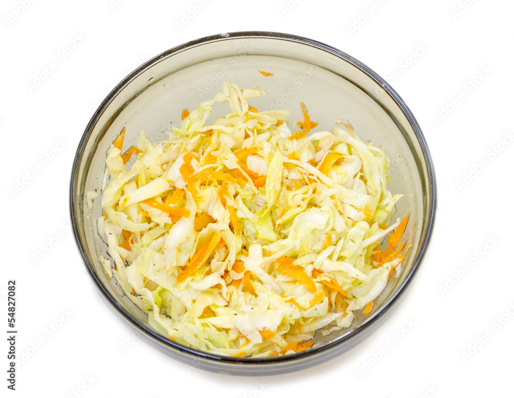 Salad of cabbage and carrots