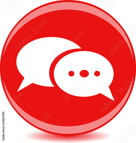 Круглый значок с изображением sms