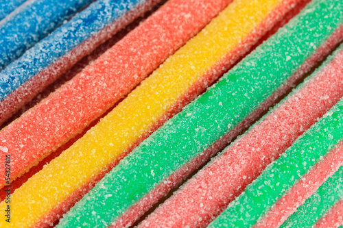 Sweet jelly candies close-up