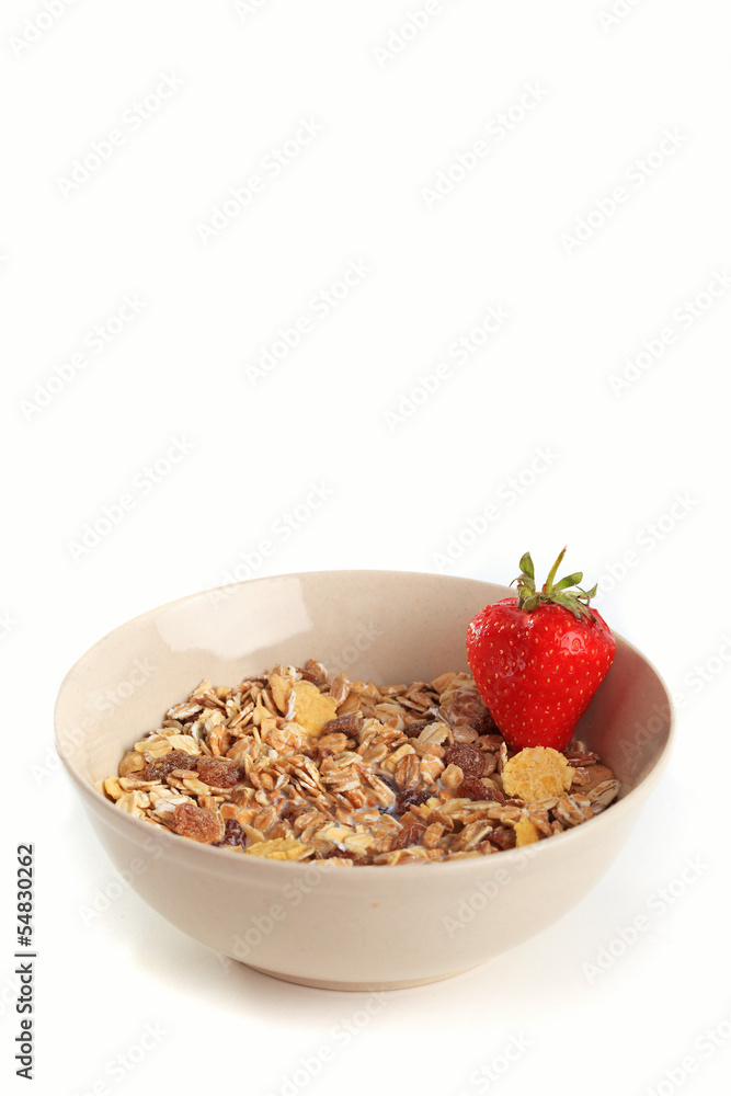 Cereal muesli with strawberry Cereal muesli with strawberry