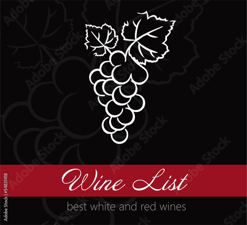 Wine list label