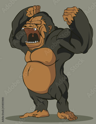 vector gorilla