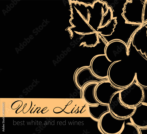 Wine list label